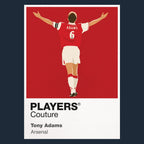 Tony Adams Arsenal navy Icon Frame artwork detail