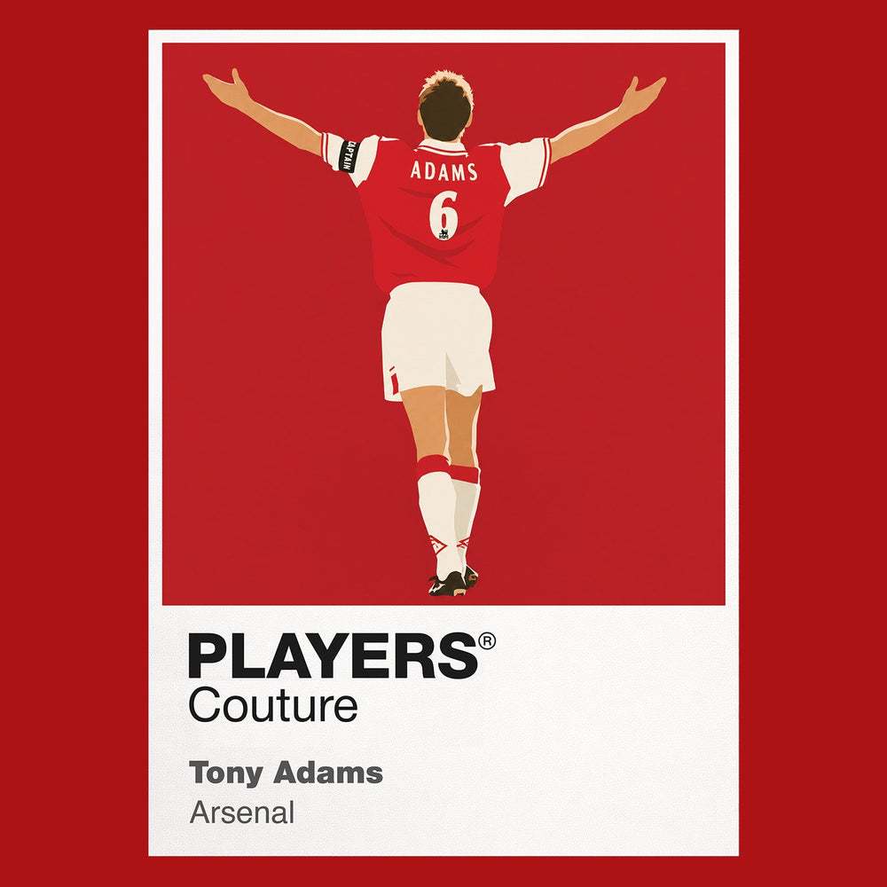 Tony Adams Arsenal red Icon Frame artwork detail