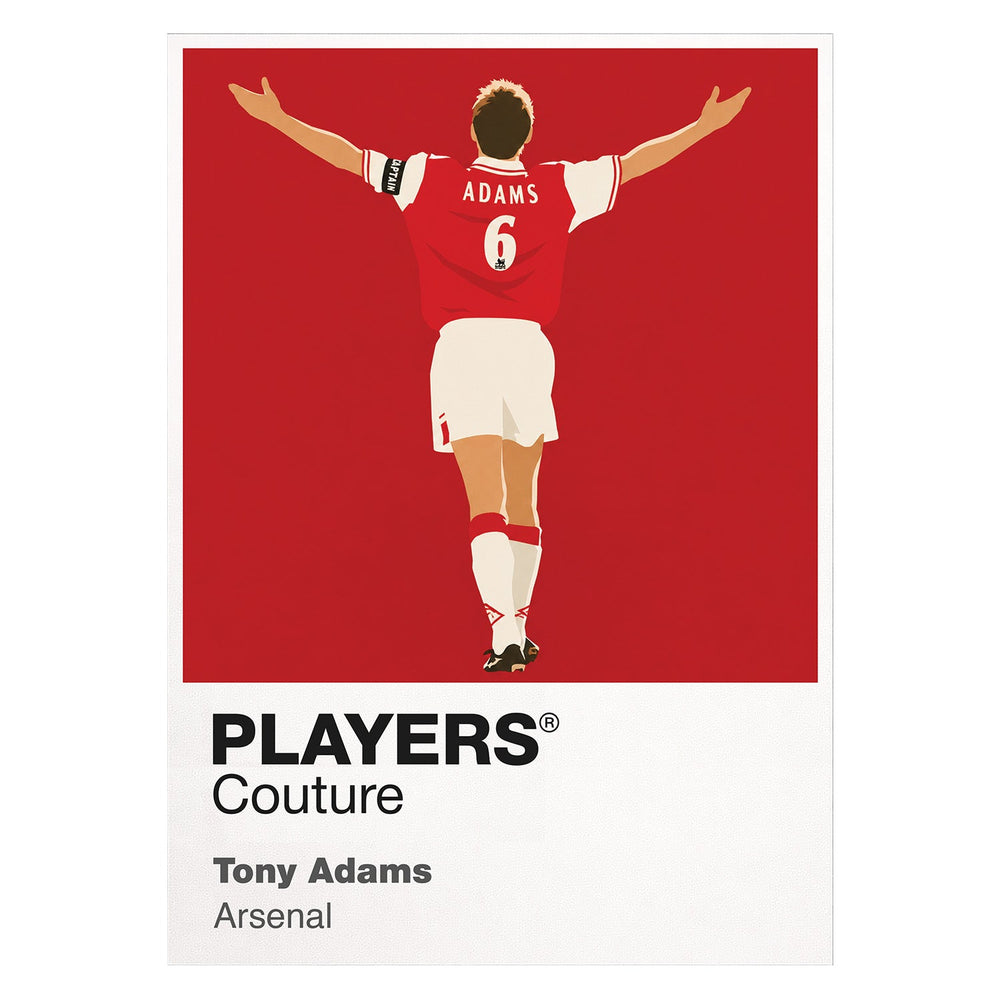 Tony Adams Arsenal white Icon Frame artwork detail