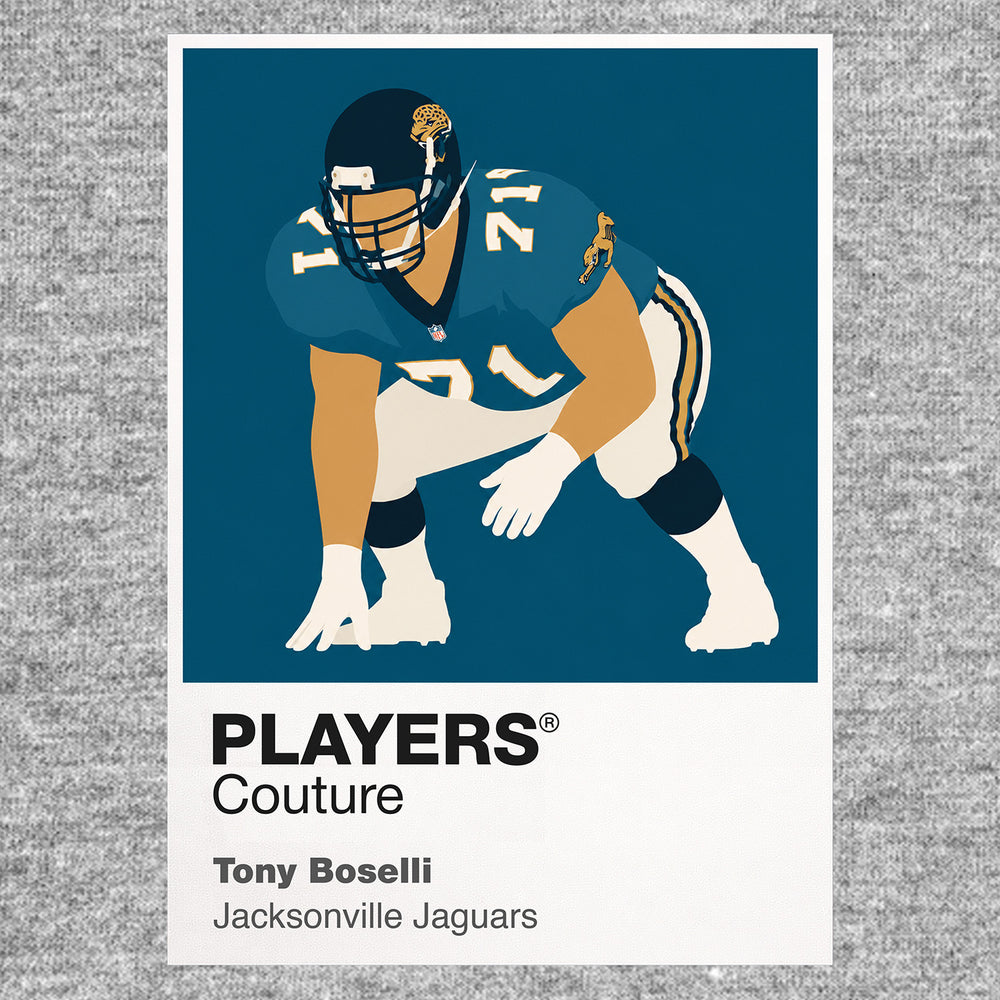 Tony Boselli Jaguars American Football Icon Frame Men's T-Shirt