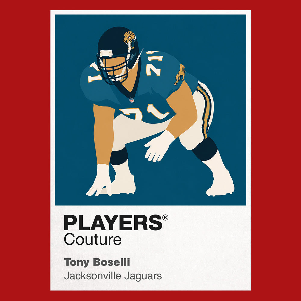 Tony Boselli Jaguars American Football Icon Frame Men's T-Shirt