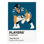 Tony Boselli Jaguars American Football Icon Frame Men's T-Shirt