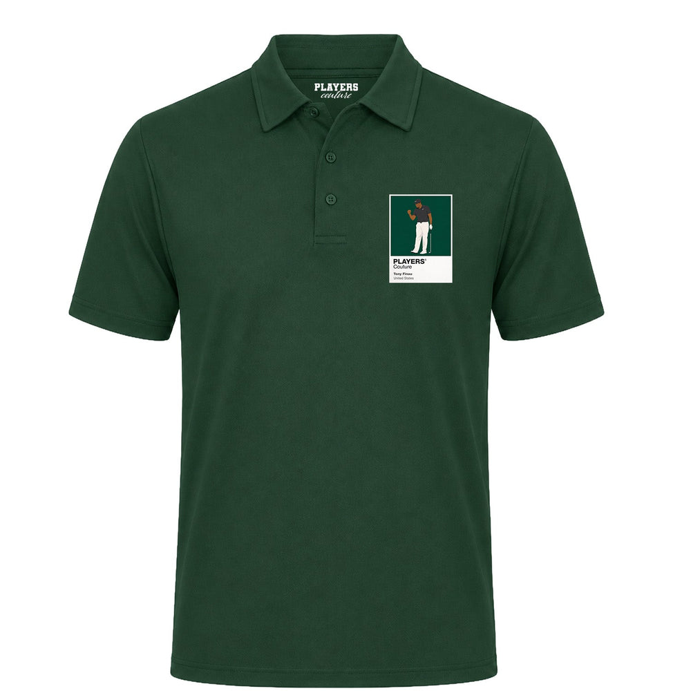 Tony Finau Golf Icon Frame Men's Polo Shirt - Bottle Green