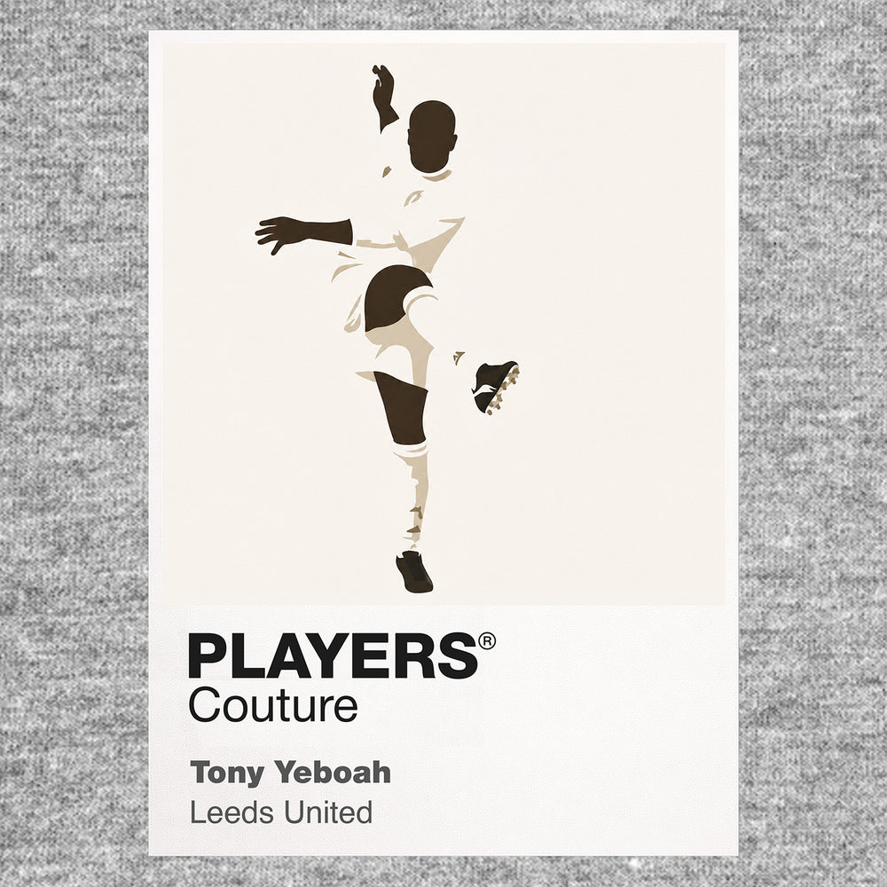 Tony Yeboah Leeds United Icon Frame — Gray