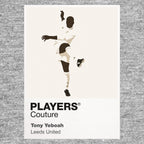 Tony Yeboah Leeds United Icon Frame Men's Hoodie — Gray Artwork