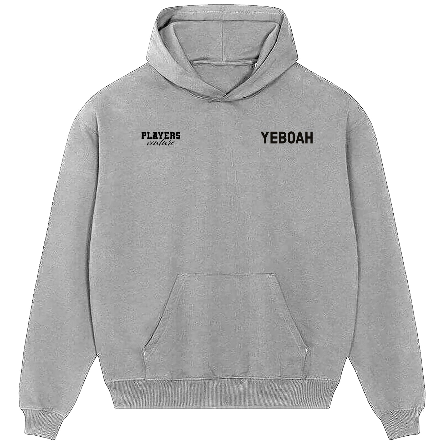 Tony Yeboah Logo Players Couture Men's Casual Hoodie Gray