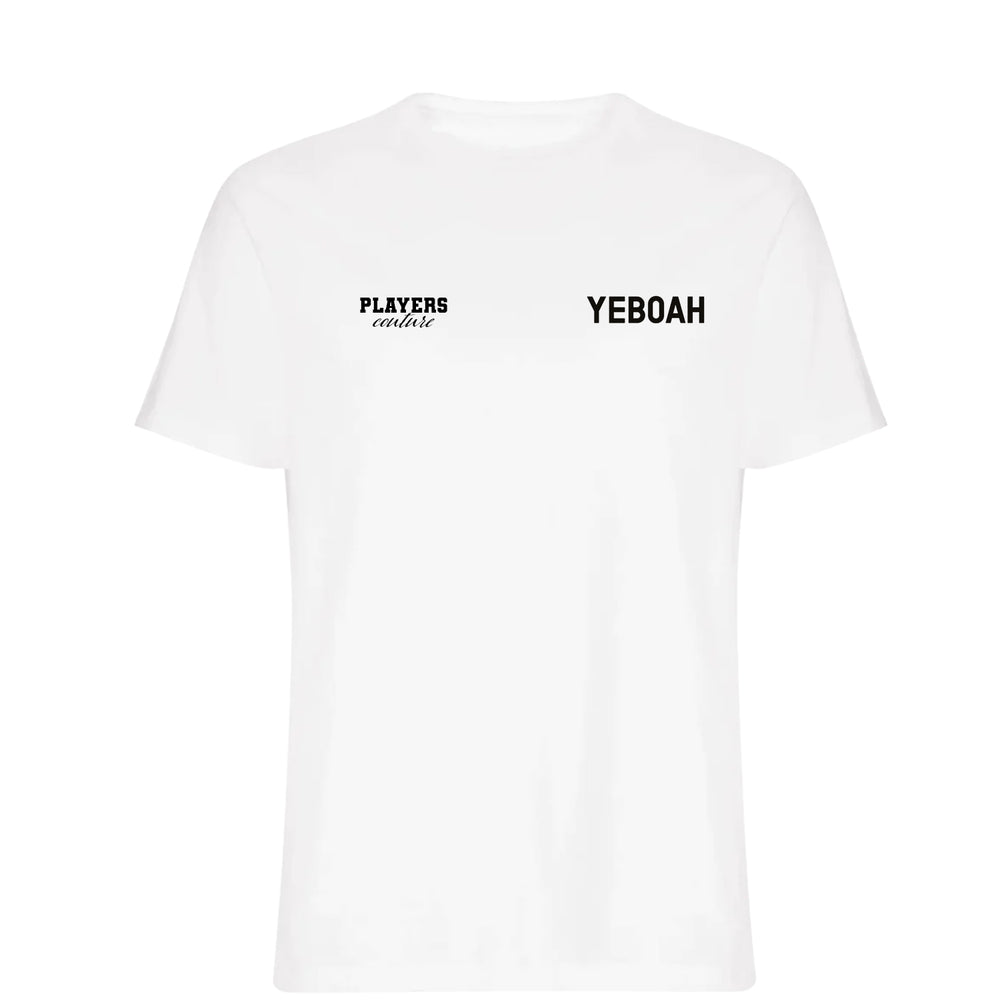 Tony Yeboah Logo Players Couture Mens T-Shirt White