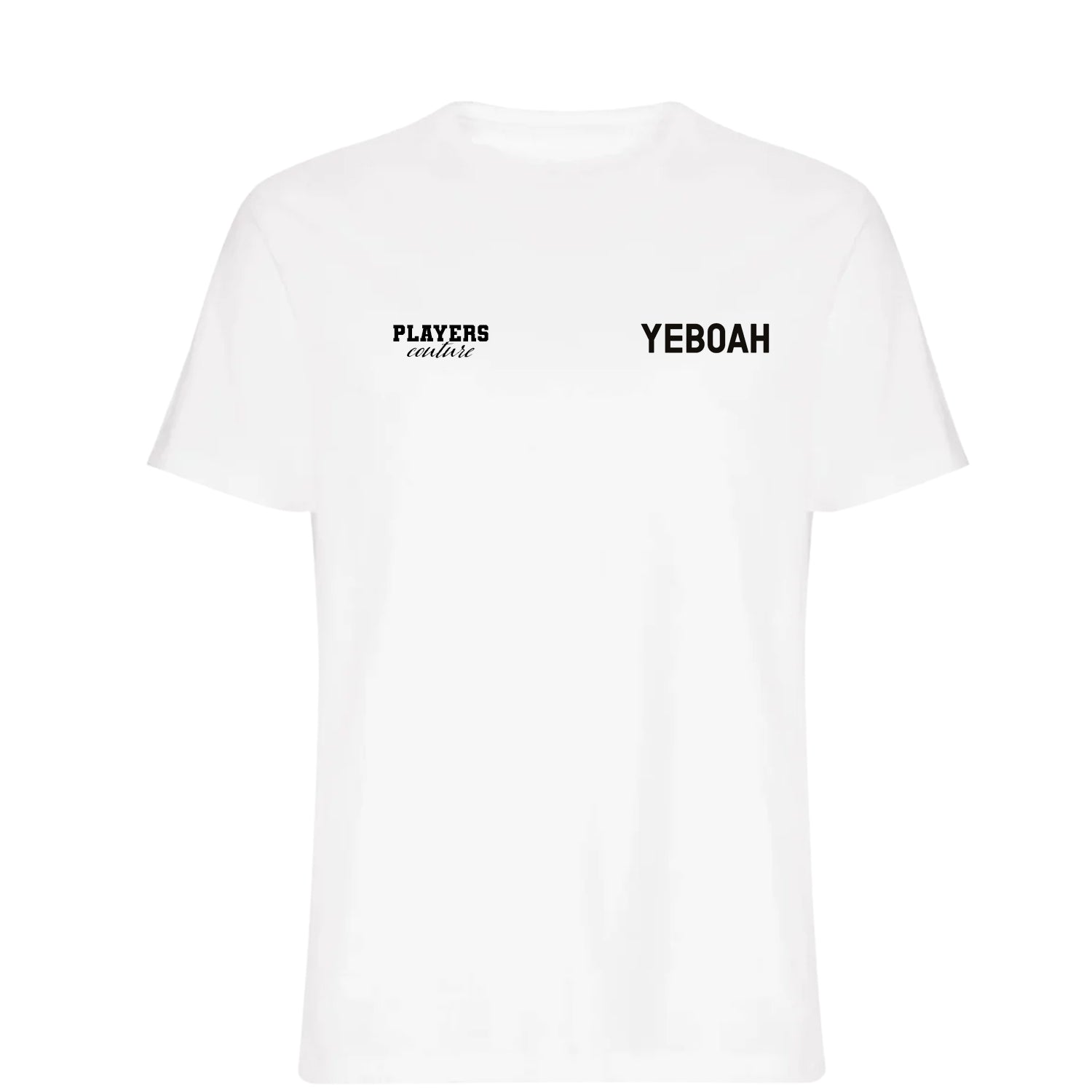 Tony Yeboah Logo Players Couture Mens T-Shirt White