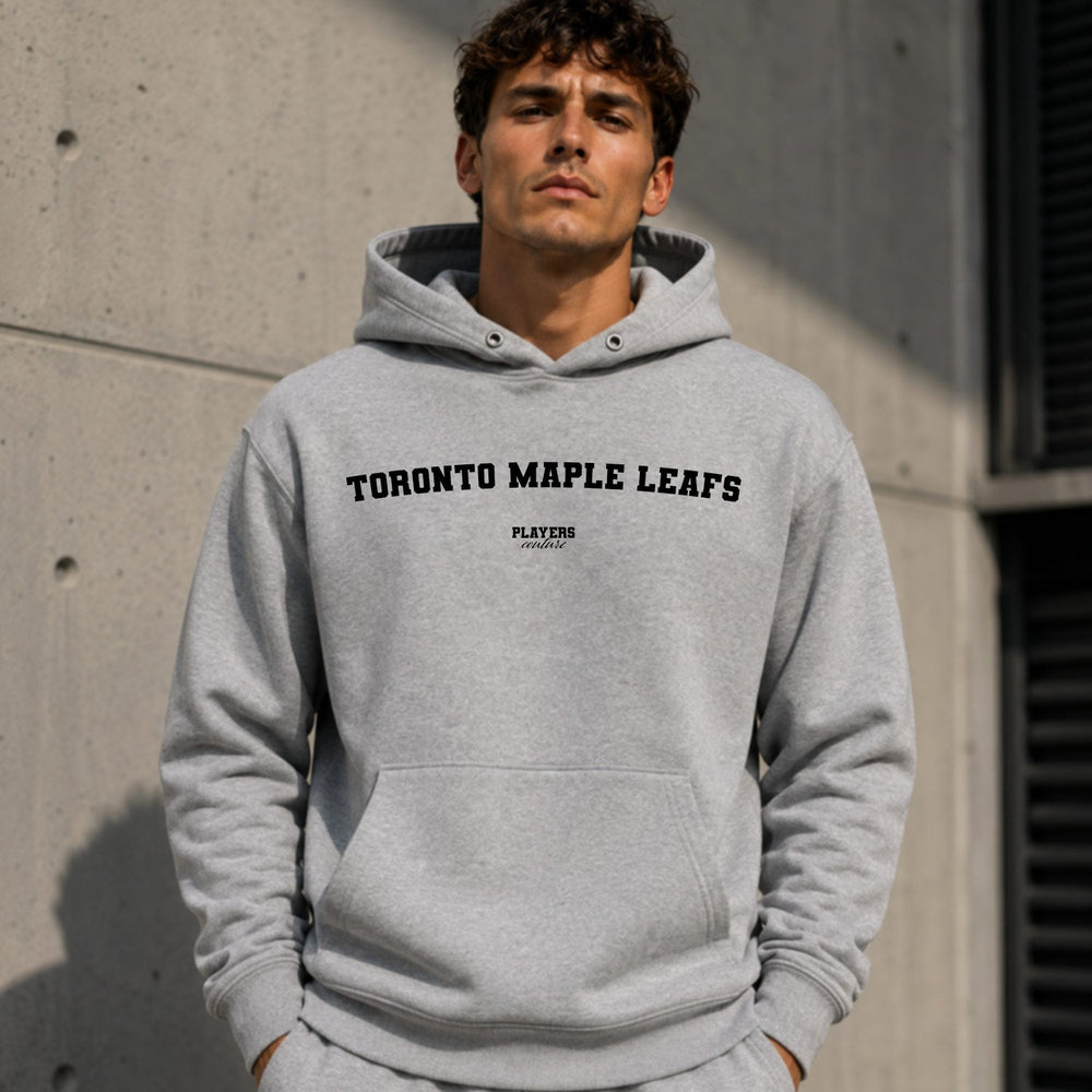 Toronto Maple Leafs name-print hoodie - grey