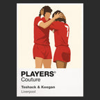 Toshack and Keegan Liverpool black Icon Frame artwork detail