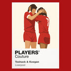 Toshack and Keegan Liverpool red Icon Frame artwork detail