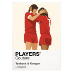 Toshack and Keegan Liverpool white Icon Frame artwork detail
