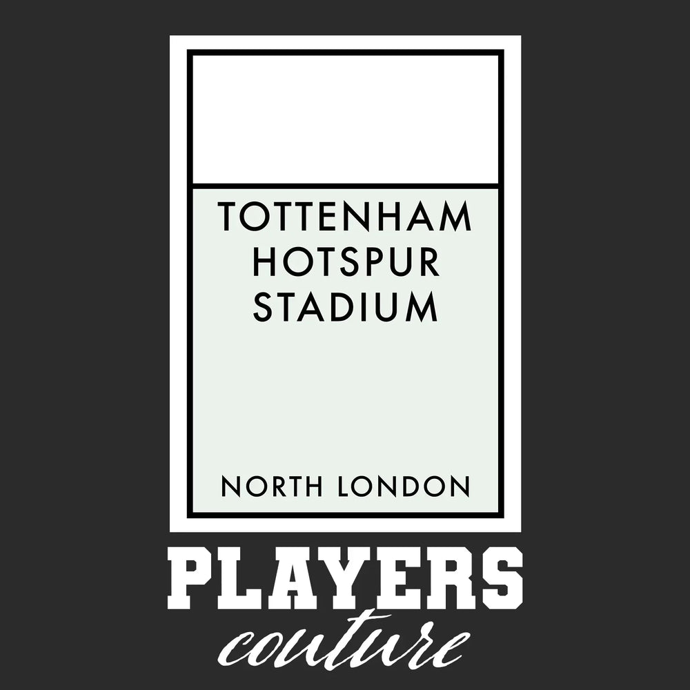 Tottenham Hotspur New Monopoly Card hoodie – black men's hoodie with white Tottenham Hotspur New Monopoly Card letters and