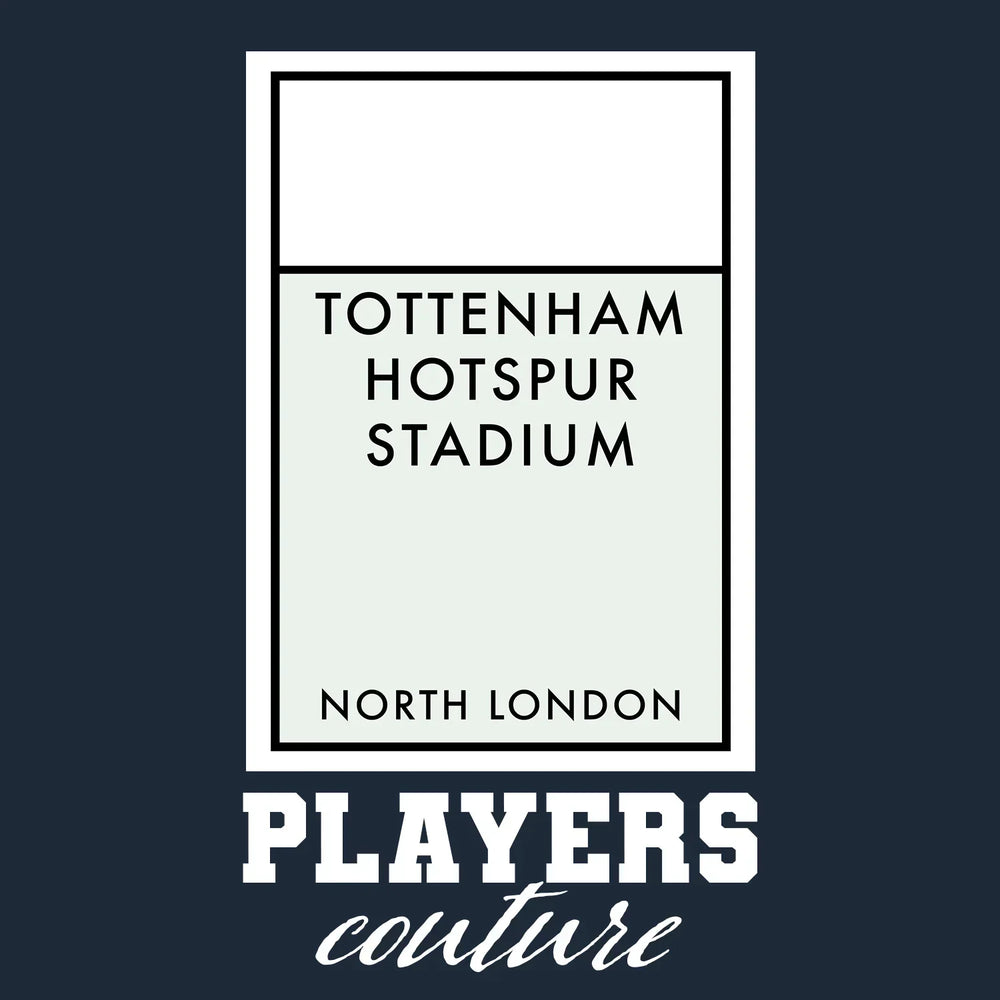 Tottenham Hotspur hoodie – navy men's hoodie with white Tottenham Hotspur letters and Players Couture logo on the chest