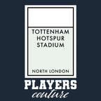 Tottenham Hotspur hoodie – navy men's hoodie with white Tottenham Hotspur letters and Players Couture logo on the chest