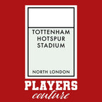 Tottenham Hotspur New Monopoly Card hoodie – red men's hoodie with white Tottenham Hotspur New Monopoly Card letters and