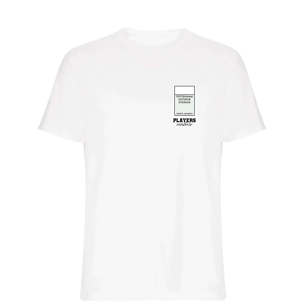 Tottenham Hotspur New Monopoly Card t-shirt – navy men's t-shirt with white Tottenham Hotspur New Monopoly Card letters and