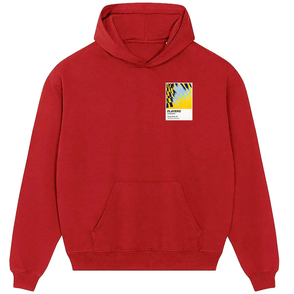 Tottenham Hotspur Away hoodie – yellow men's hoodie featuring the Tottenham Hotspur Away Players Couture logo