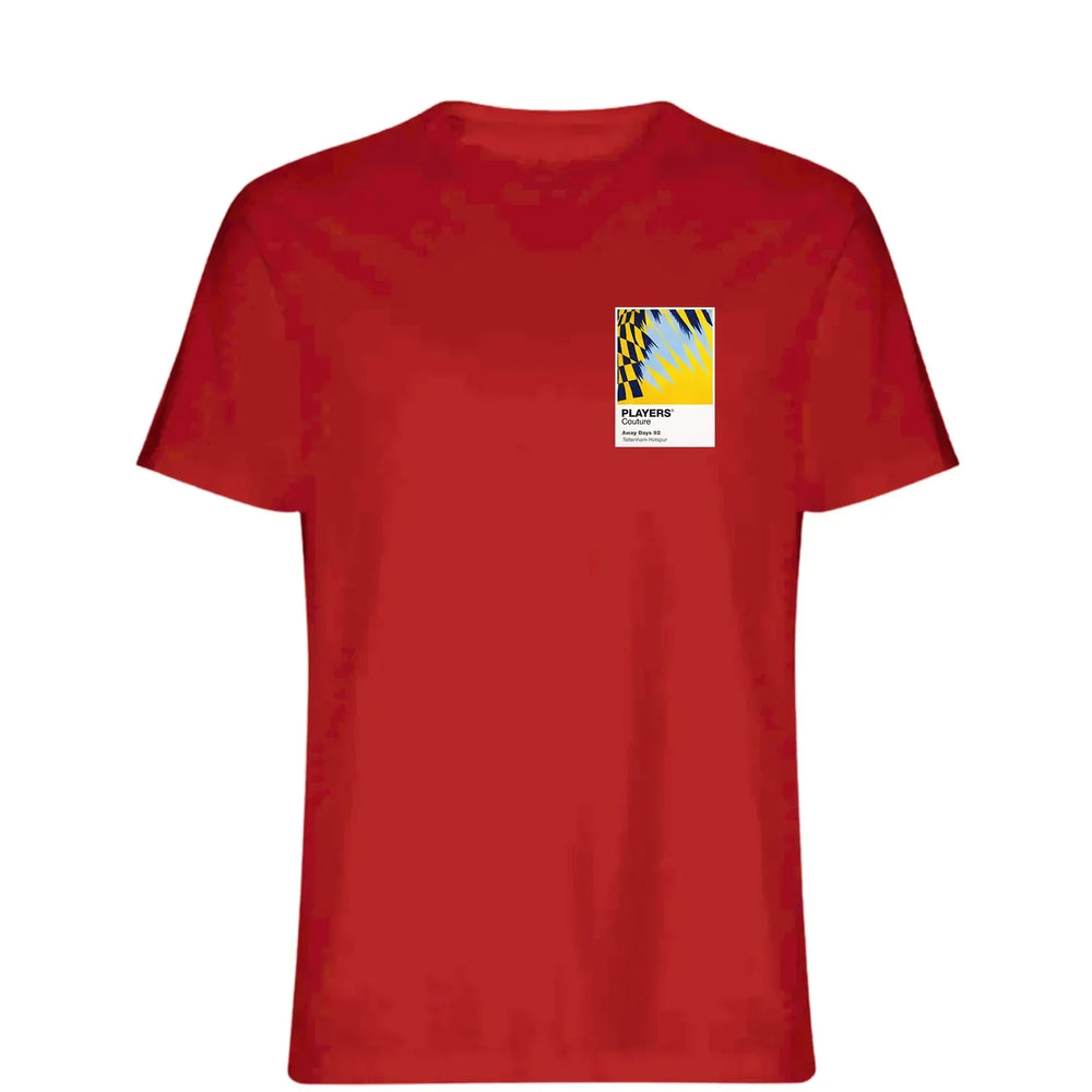 Tottenham Hotspur Away t-shirt – yellow men's t-shirt featuring the Tottenham Hotspur Away Players Couture logo