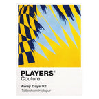 Tottenham Hotspur Away Classic Football Shirt Colours Frame Men's T-Shirt – yellow close-up detail shot of the Tottenham