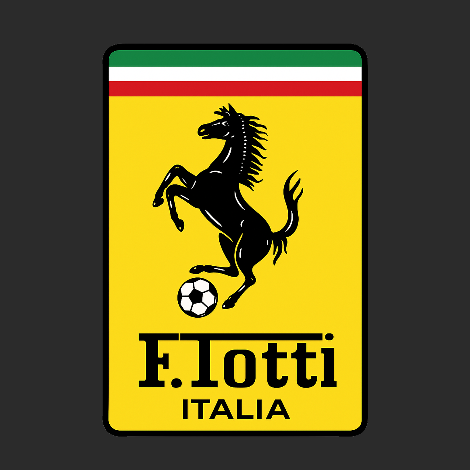 Francesco Totti Logo Players Couture Mens T-Shirt