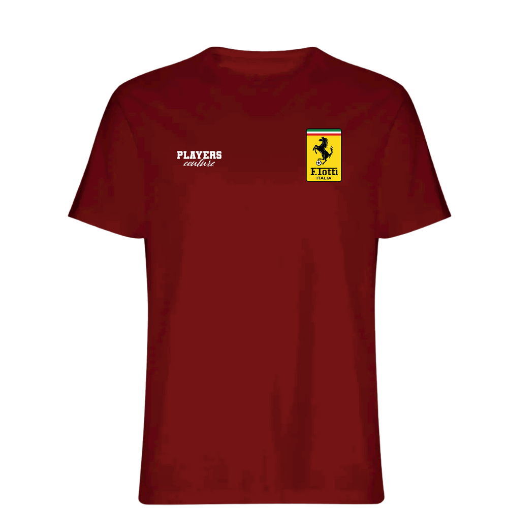 Francesco Totti Logo Players Couture Mens T-Shirt Red