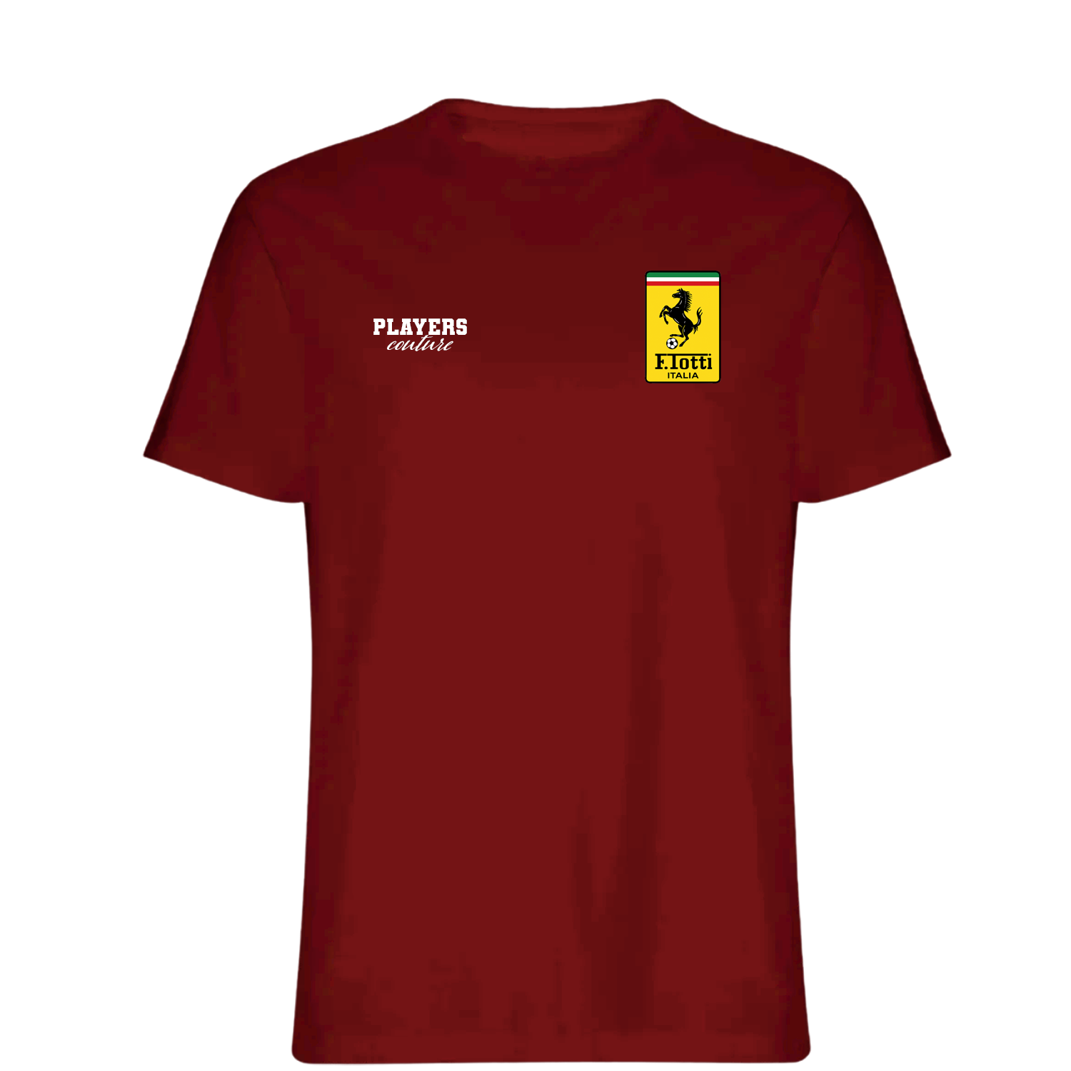 Francesco Totti Logo Players Couture Mens T-Shirt Red