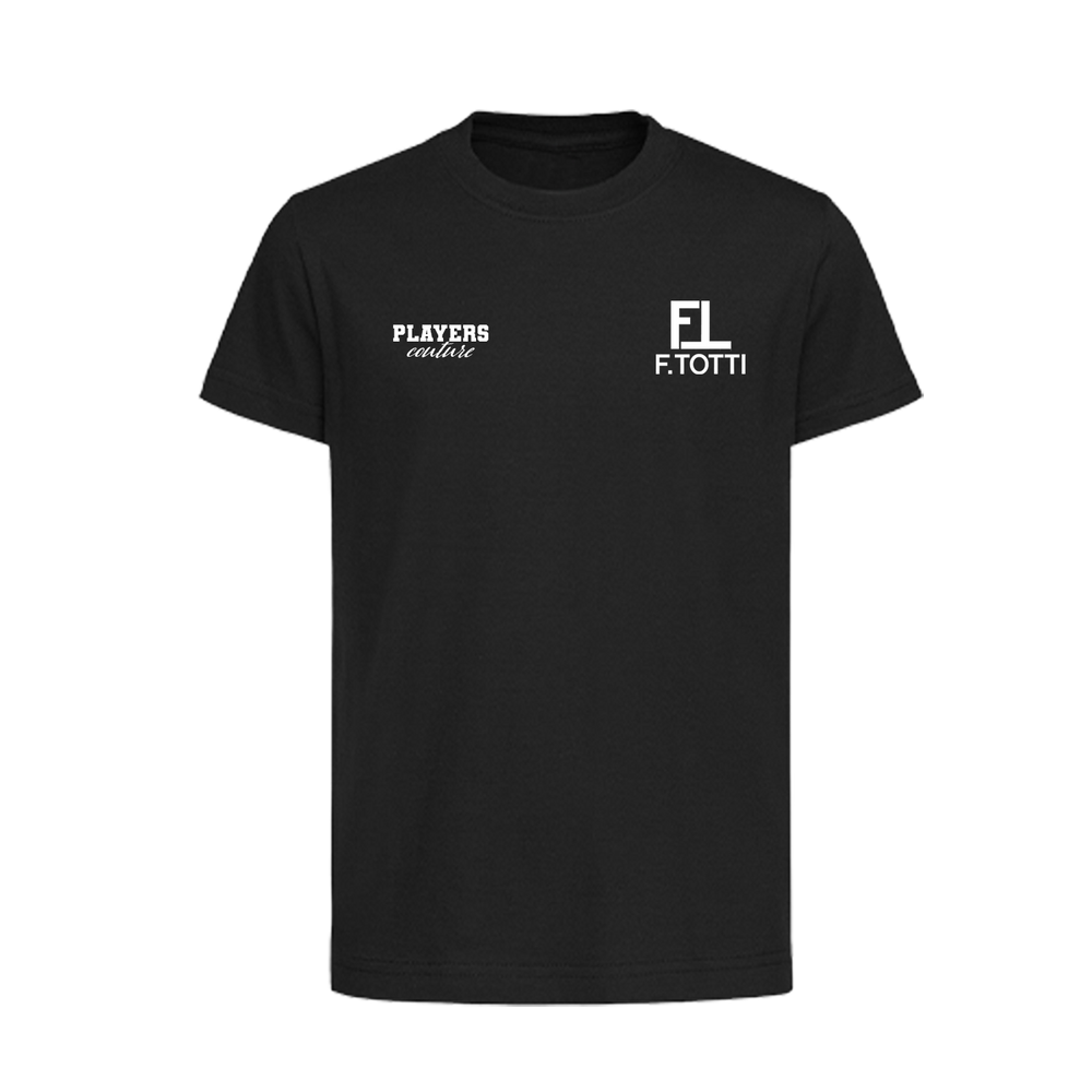 Francesco Totti FT Logo Players Couture Kids T-Shirt Black
