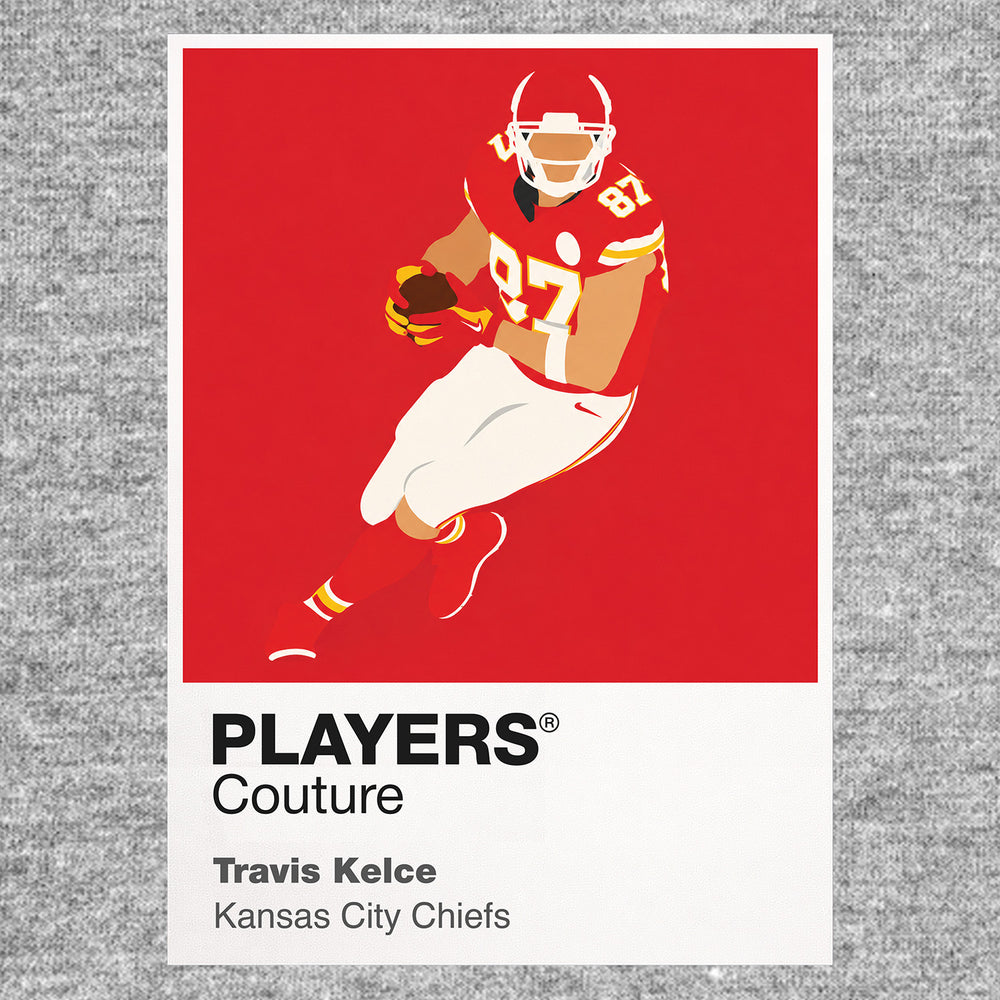 Travis Kelce Chiefs American Football Icon Frame Men's T-Shirt