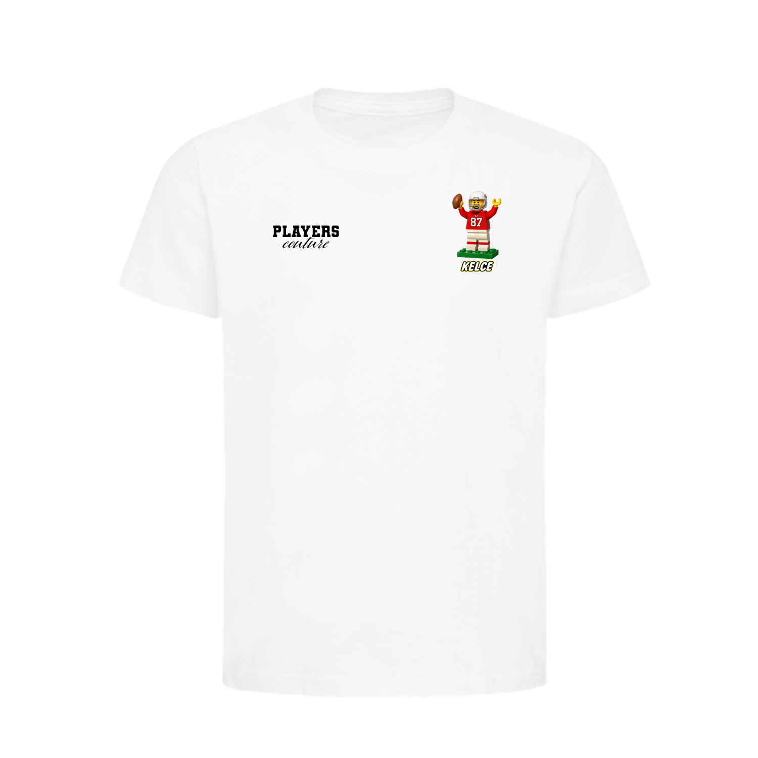 Travis Kelce Toy Logo Players Couture Kids T-Shirt White