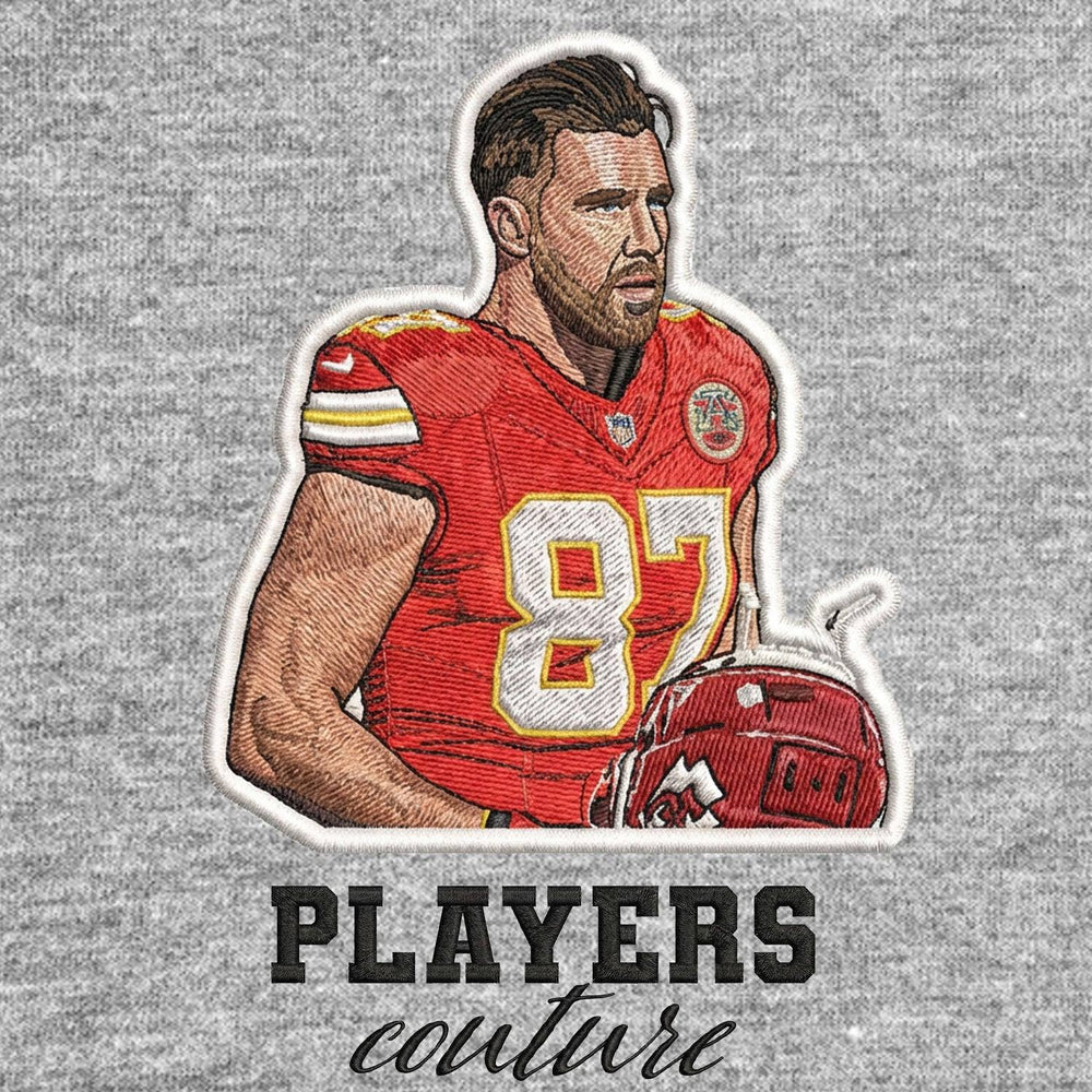 Travis Kelce Badge Players Couture Men's Hoodie