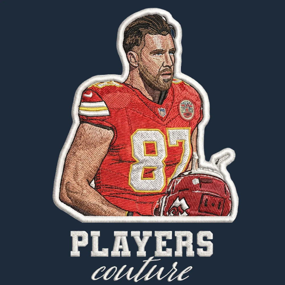 Travis Kelce Badge Players Couture Men's Hoodie