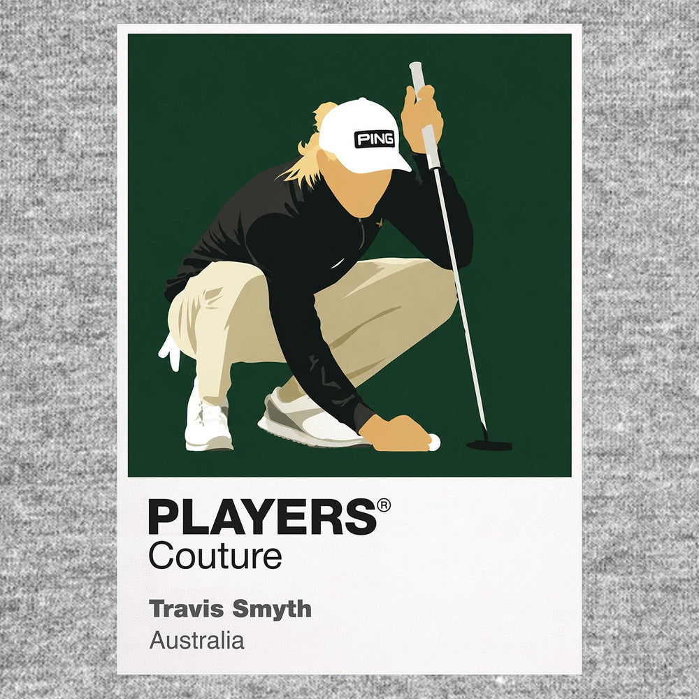 Travis Smyth Golf Icon Frame Men's Polo Shirt
