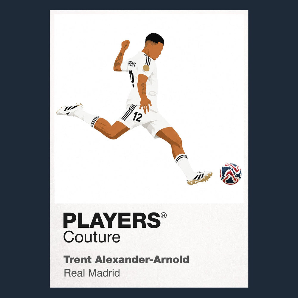 Trent Alexander-Arnold Real Madrid navy Icon Frame artwork detail