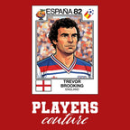 Trevor Brooking World Cup Sticker Kids Hoodie – trevor brooking red Players Couture design
