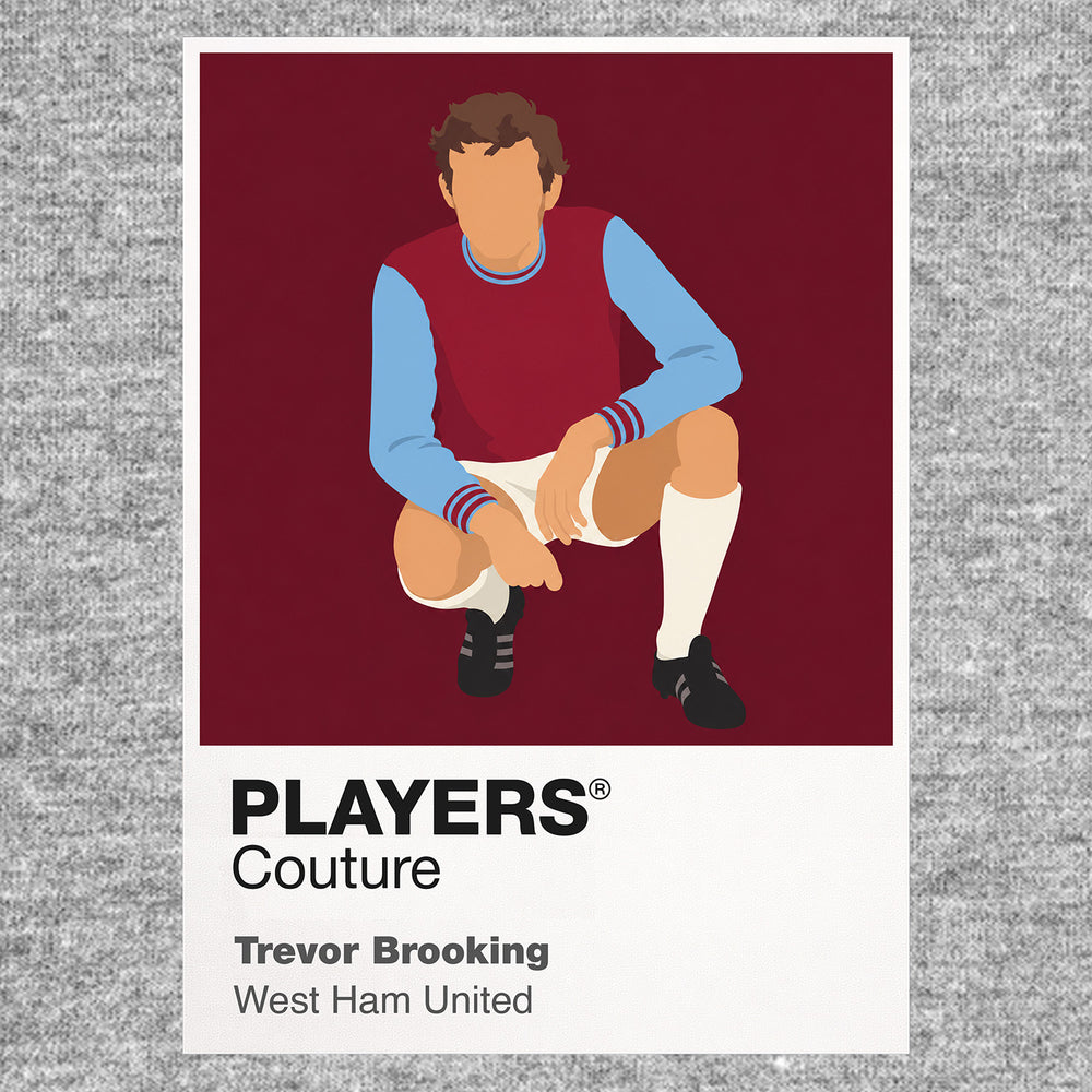 Trevor Brooking West Ham United Icon Frame — Gray