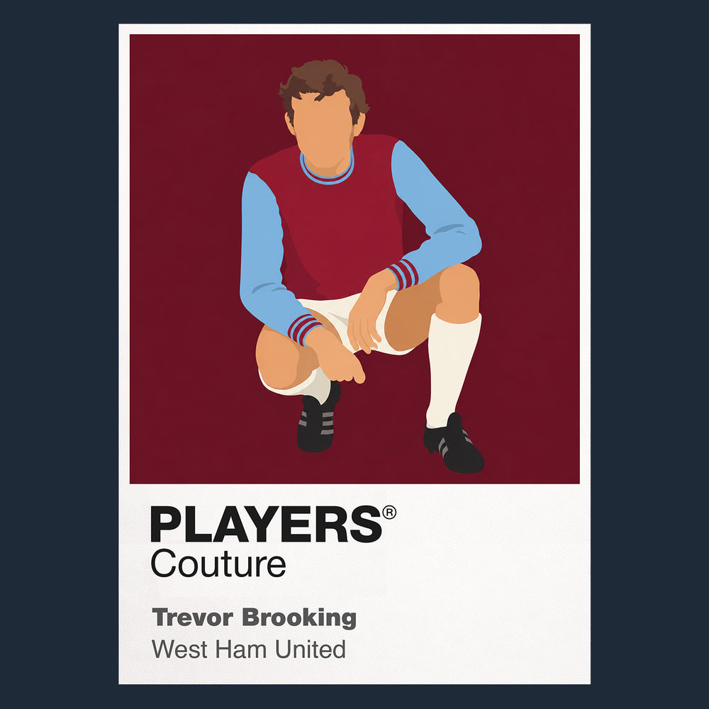 Trevor Brooking West Ham United Icon Frame — Navy