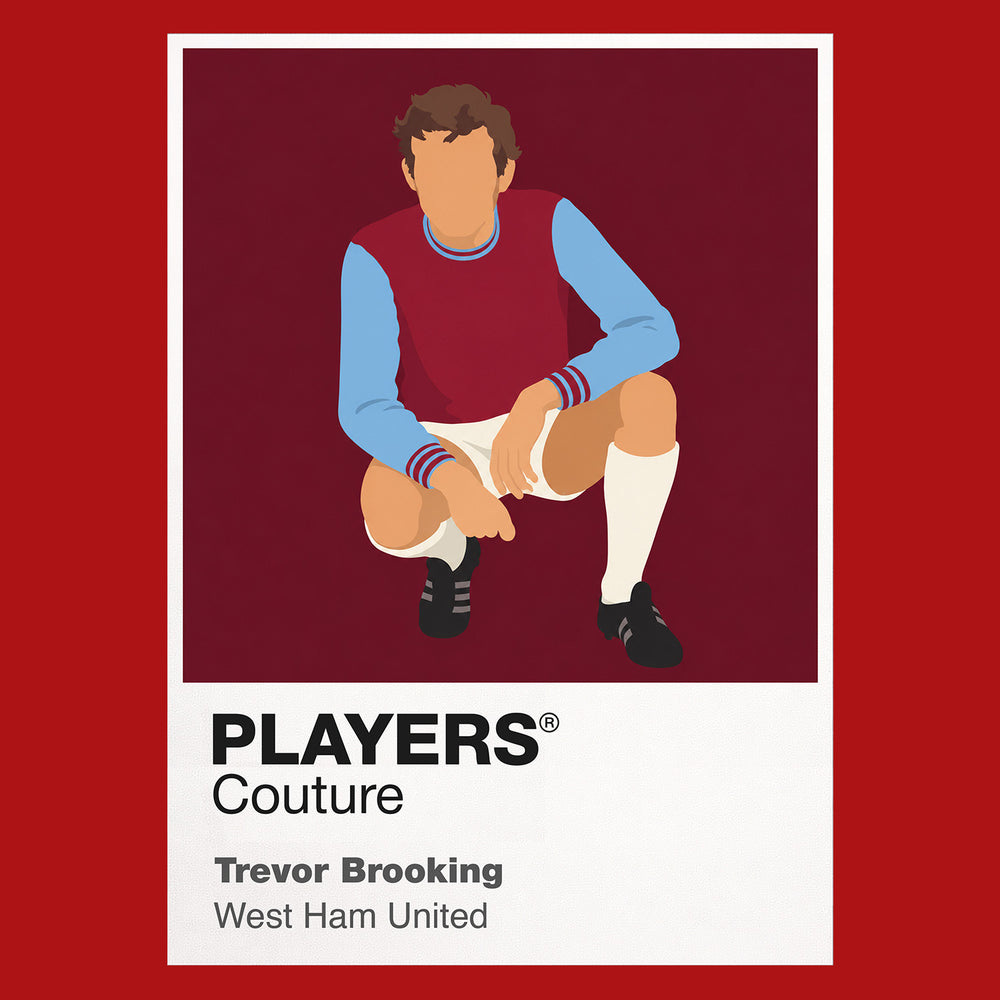 Trevor Brooking West Ham United Icon Frame — Red