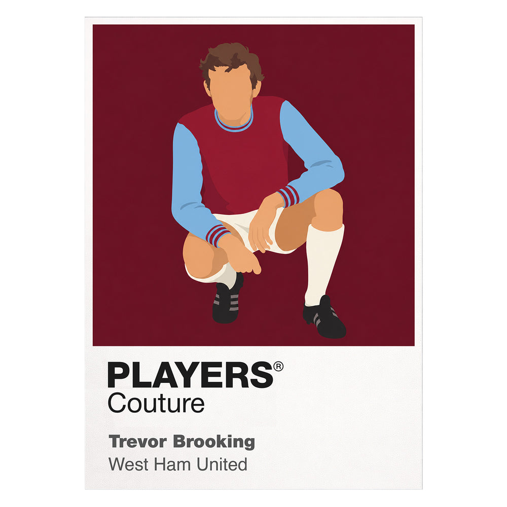 Trevor Brooking West Ham United Icon Frame — White