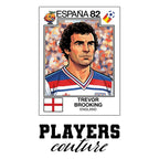Trevor Brooking World Cup Sticker Kids T-Shirt – trevor brooking white Players Couture design
