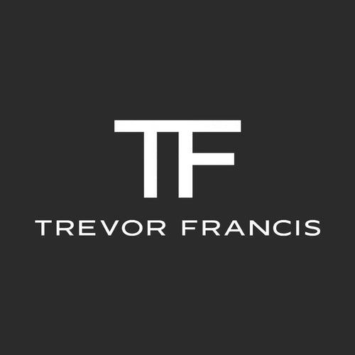 Trevor Francis Logo Men's T-Shirt – black close-up detail shot of the Trevor Francis Players Couture logo design