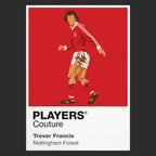 Trevor Francis Nottingham Forest Icon Frame — Black