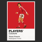 Trevor Francis Nottingham Forest Icon Frame Men's Hoodie — Black Artwork