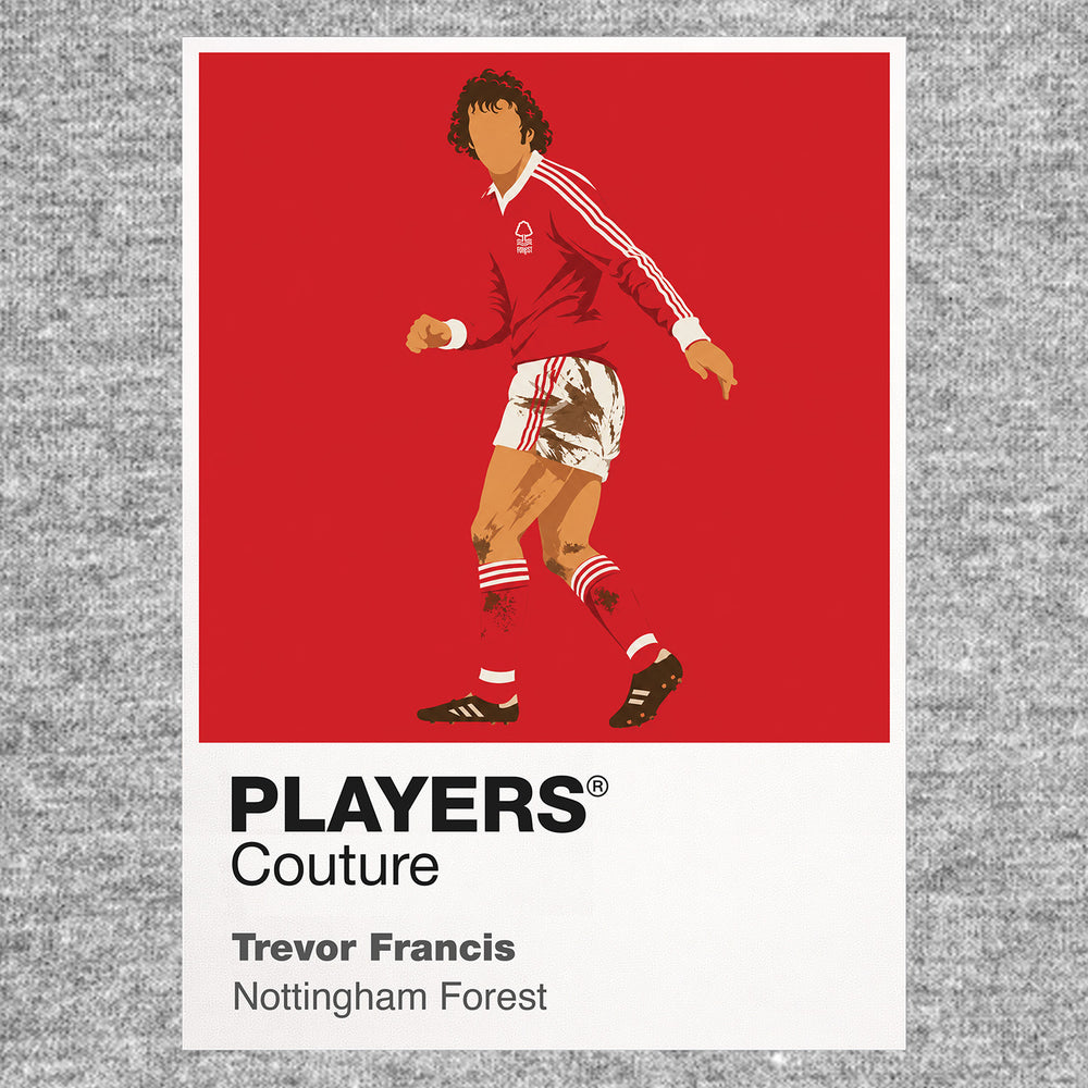 Trevor Francis Nottingham Forest Icon Frame — Gray