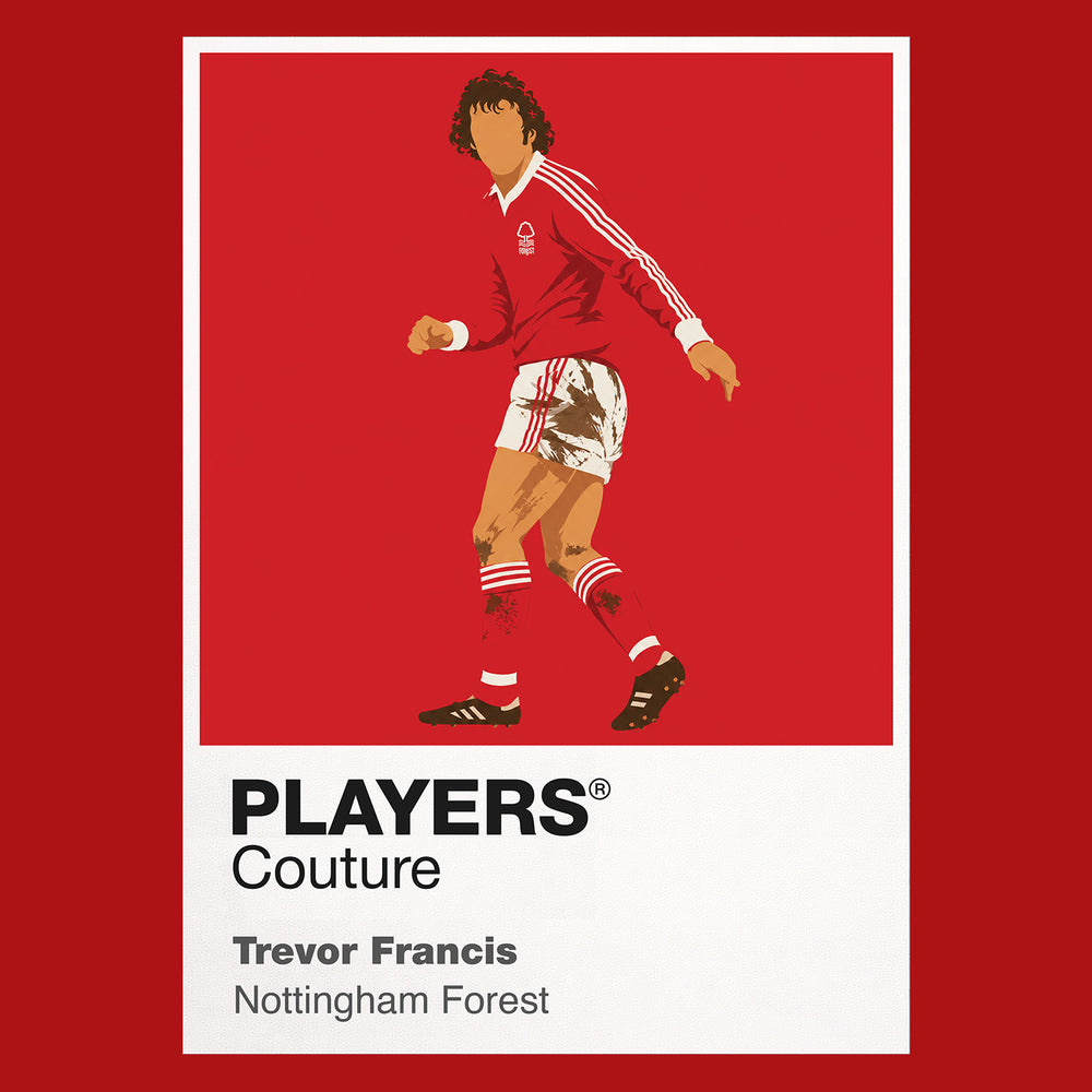 Trevor Francis Nottingham Forest Icon Frame — Red