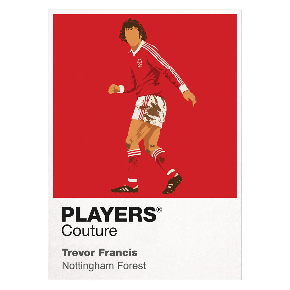 Trevor Francis Nottingham Forest Icon Frame — White