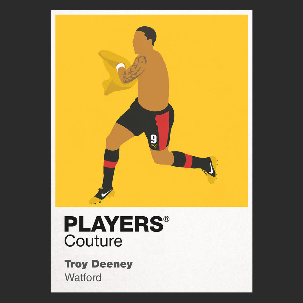 Troy Deeney Watford Icon Frame — Black