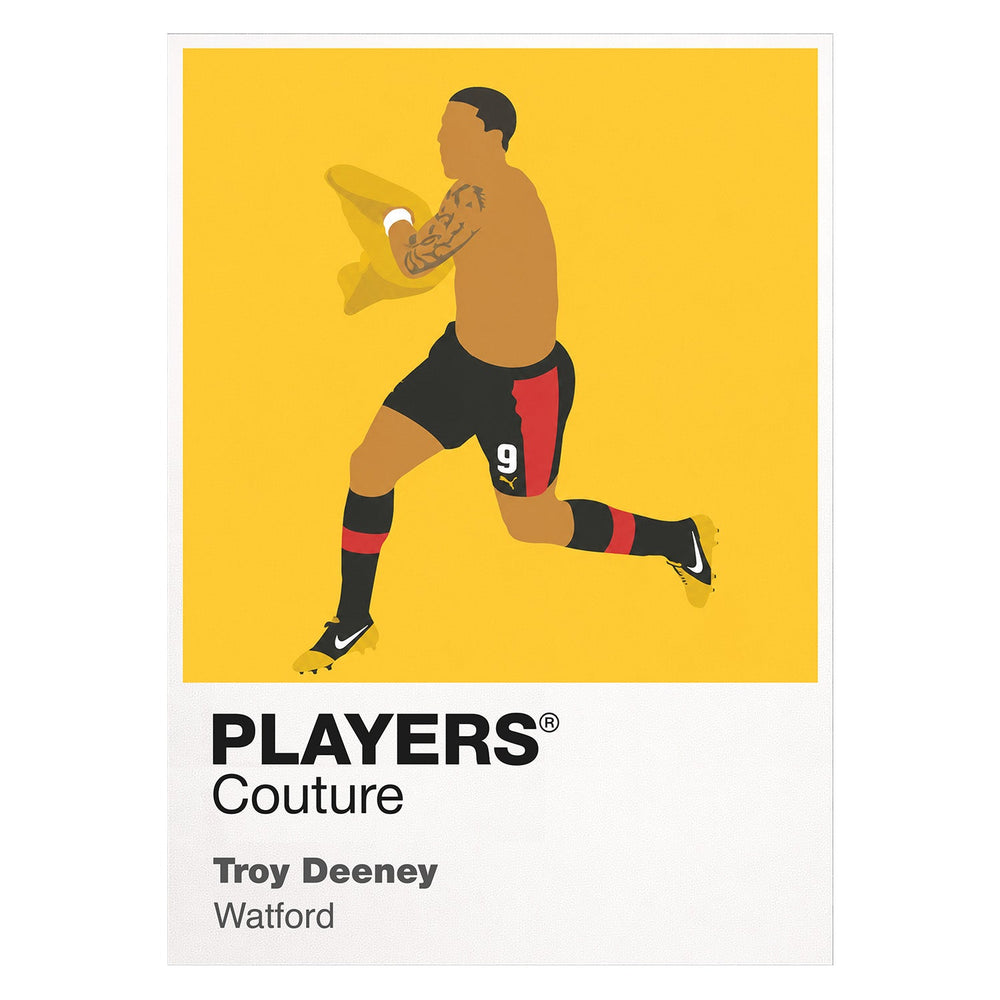 Troy Deeney Watford Icon Frame — White