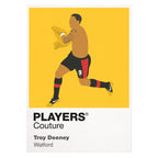 Troy Deeney Watford Icon Frame — White
