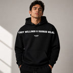 Troy Millings & Rashad Bilal name-print hoodie - black